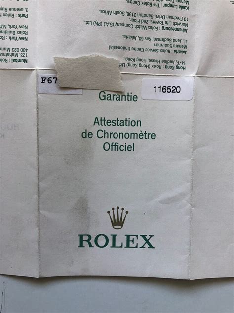 seriale garanzia rolex|rolex international guarantee.